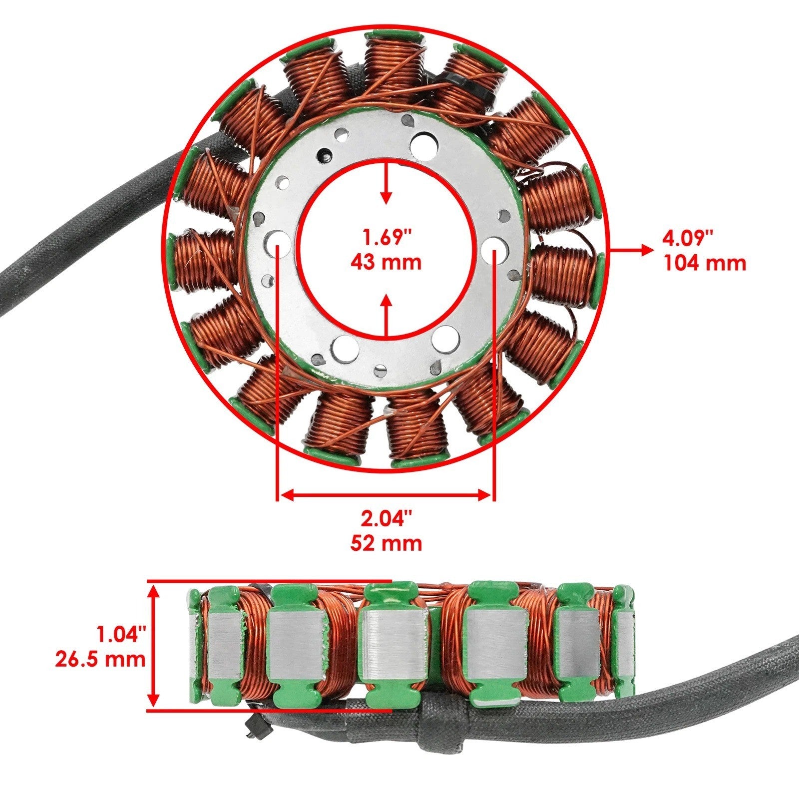 Stator & Gasket for Kawasaki Vulcan 900 VN900C VN900D VN900B VN900 2006-2022