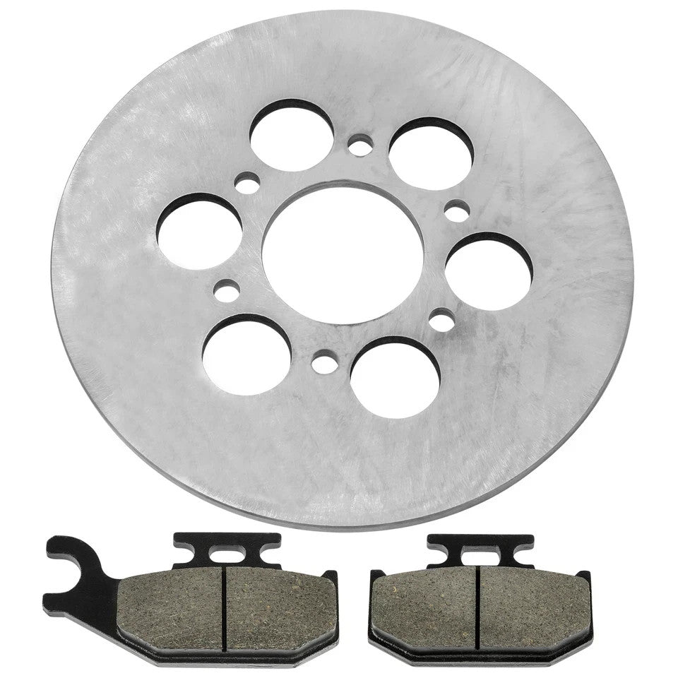 Rear Brake Disc Rotor W/Pad for Yamaha Rhino 660 YXR660 4X4 2004 2005 2006 2007