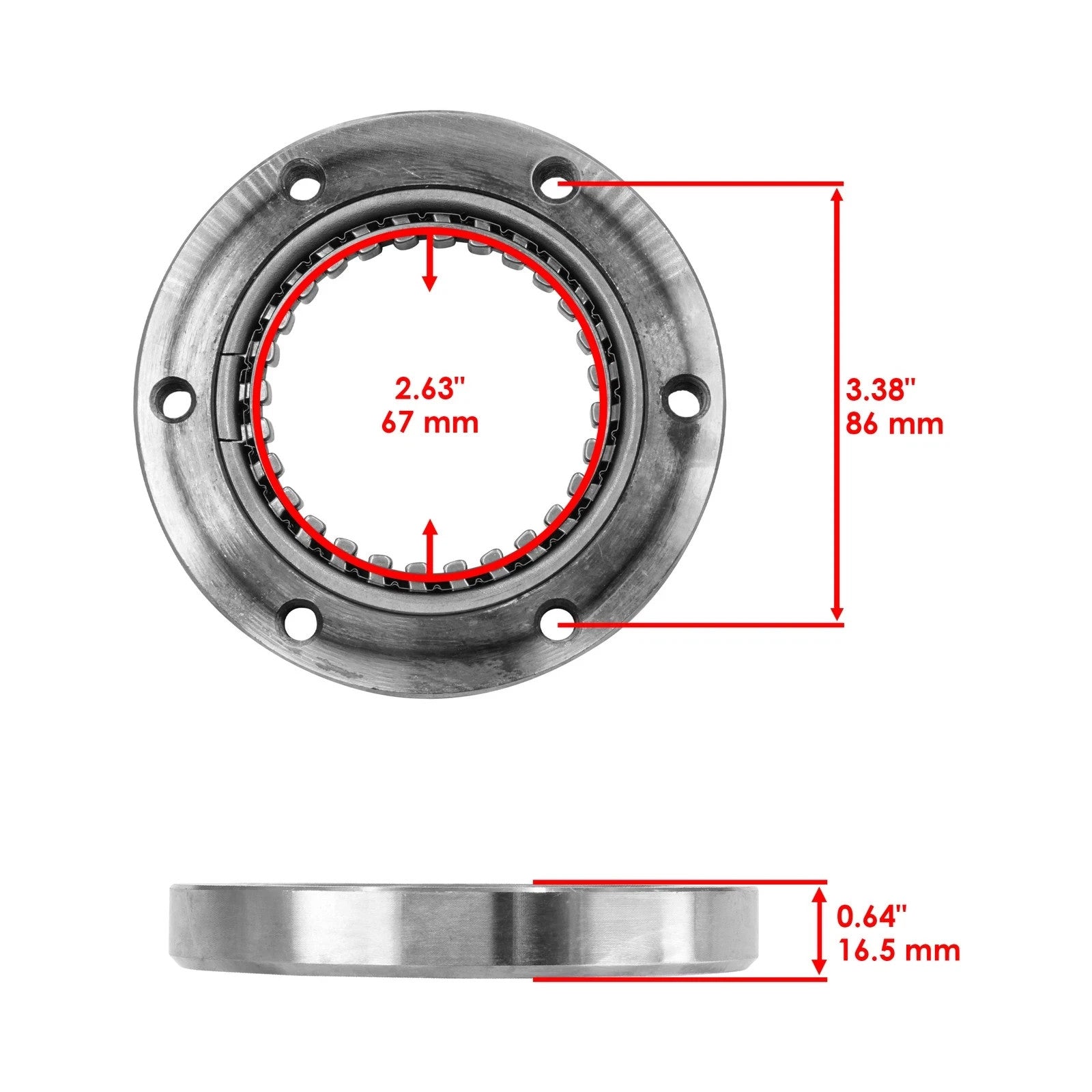 for Suzuki DR650SE 1994 1995 1996 1997-2018 Starter Clutch One Way Bearing Sprag