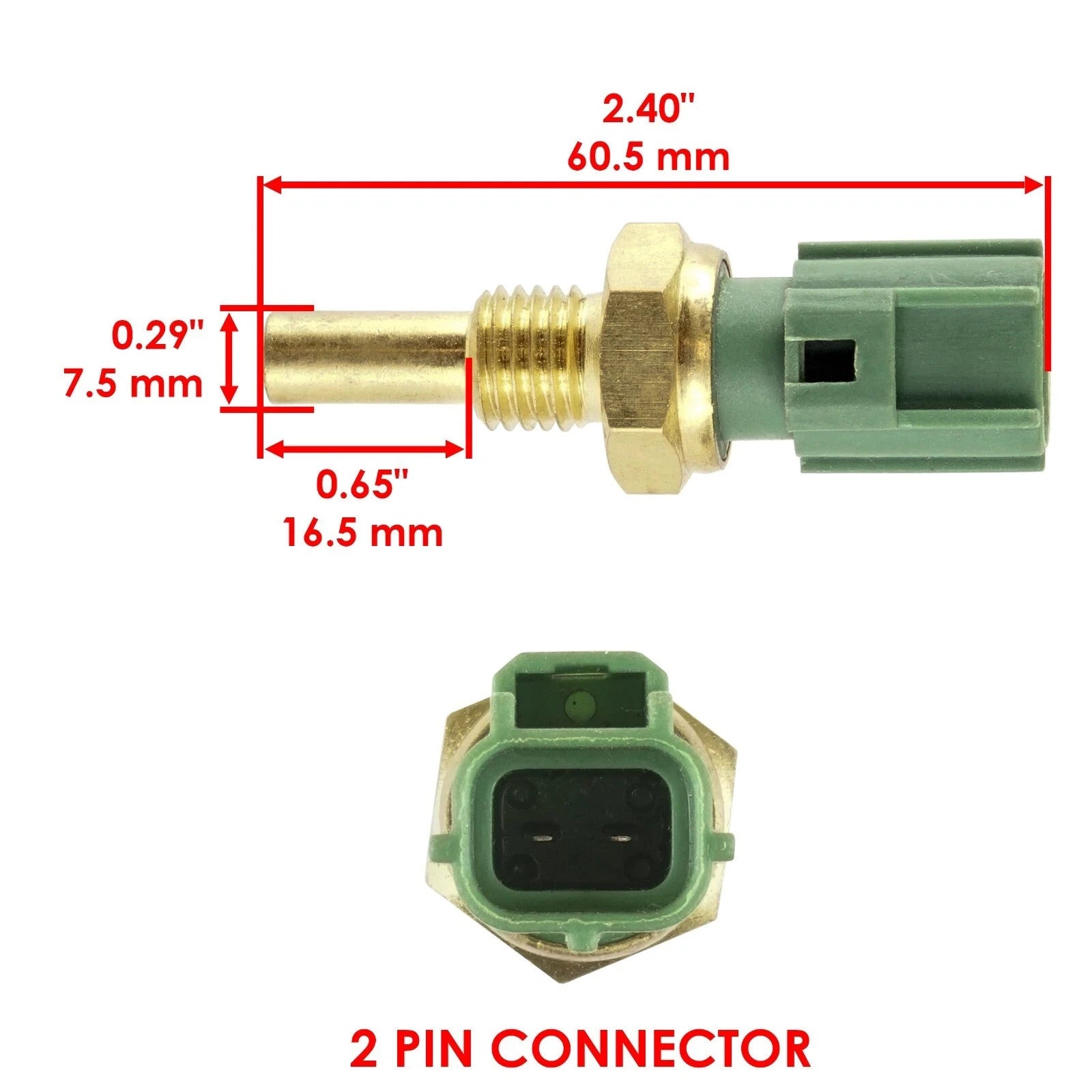 Coolant Water Temp Sensor Switch fits Suzuki GSX-R600 GSXR600 GSXR600Z 2001-2007