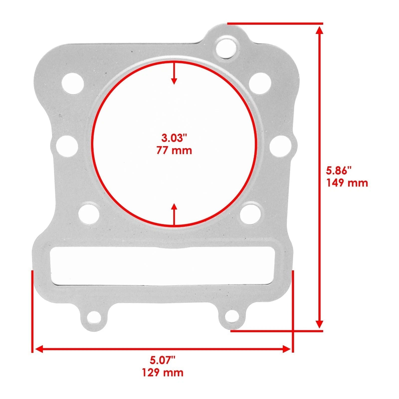 Cylinder Head Gasket fits Kawasaki Bayou 300 KLF300B KLF300C 2x4 4x4 1988 - 2004