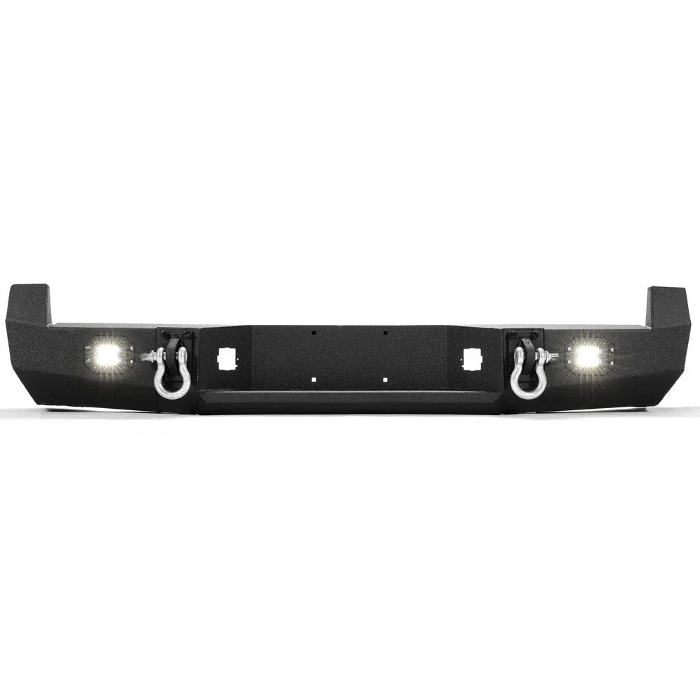 HECASA For 2005-2015 Toyota Tacoma New Steel Rear Bumper W/LED Lights & D-Rings