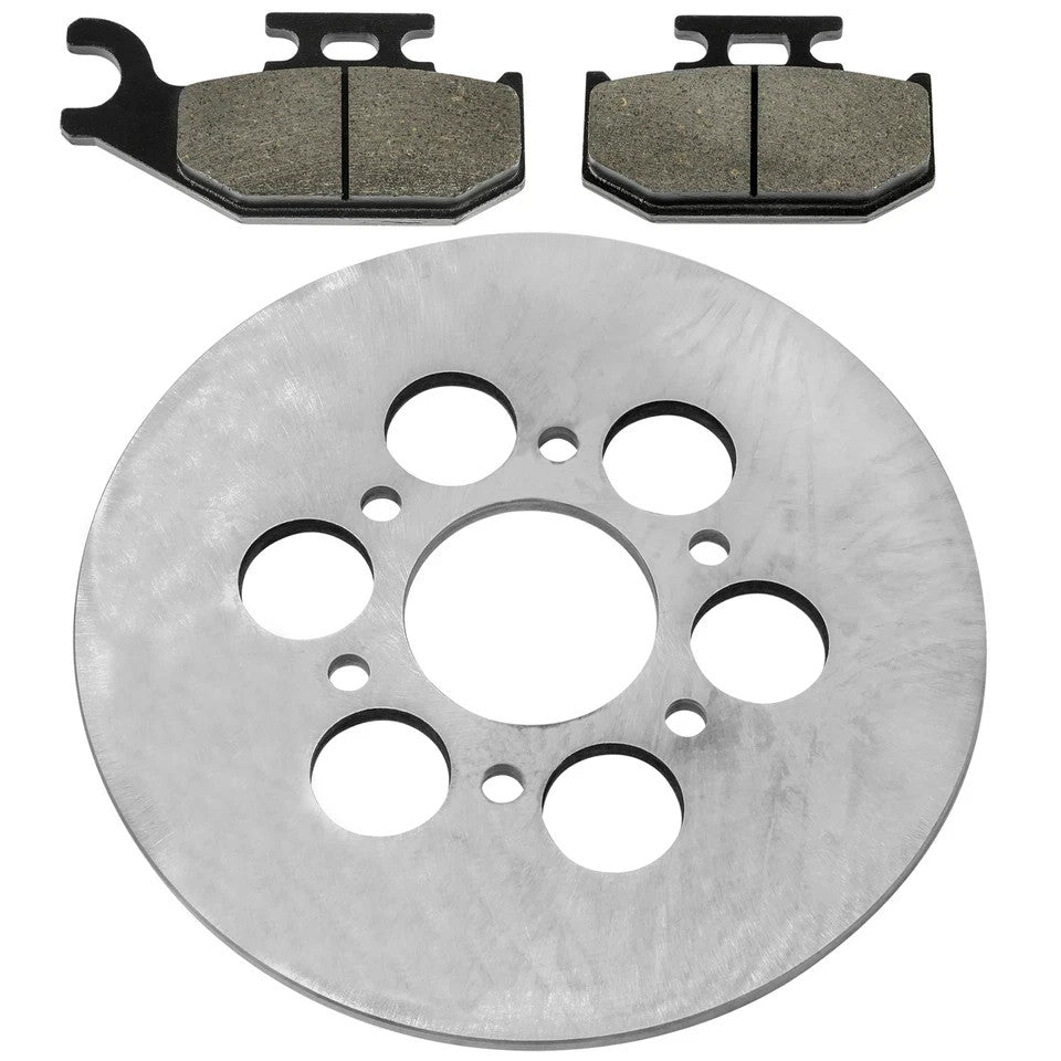 Rear Brake Disc Rotor W/Pad for Yamaha Rhino 660 YXR660 4X4 2004 2005 2006 2007