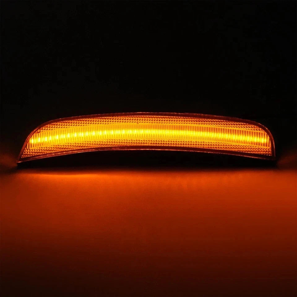 Clear LED Front Bumper Side Marker Lights For Chrysler 300 300C 300S 2015-2023
