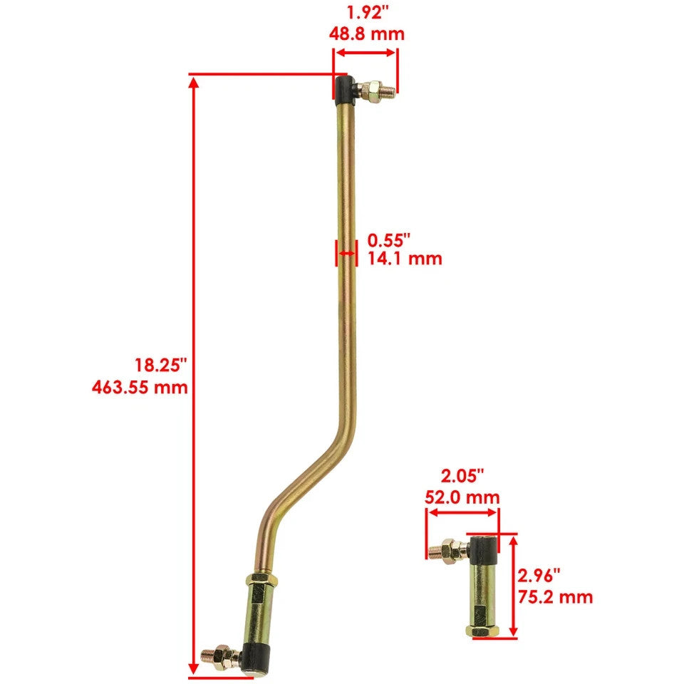 for John Deere LA135 LA140 LA145 LA150 LA165 LA175 Steering Sector Drag Link Kit