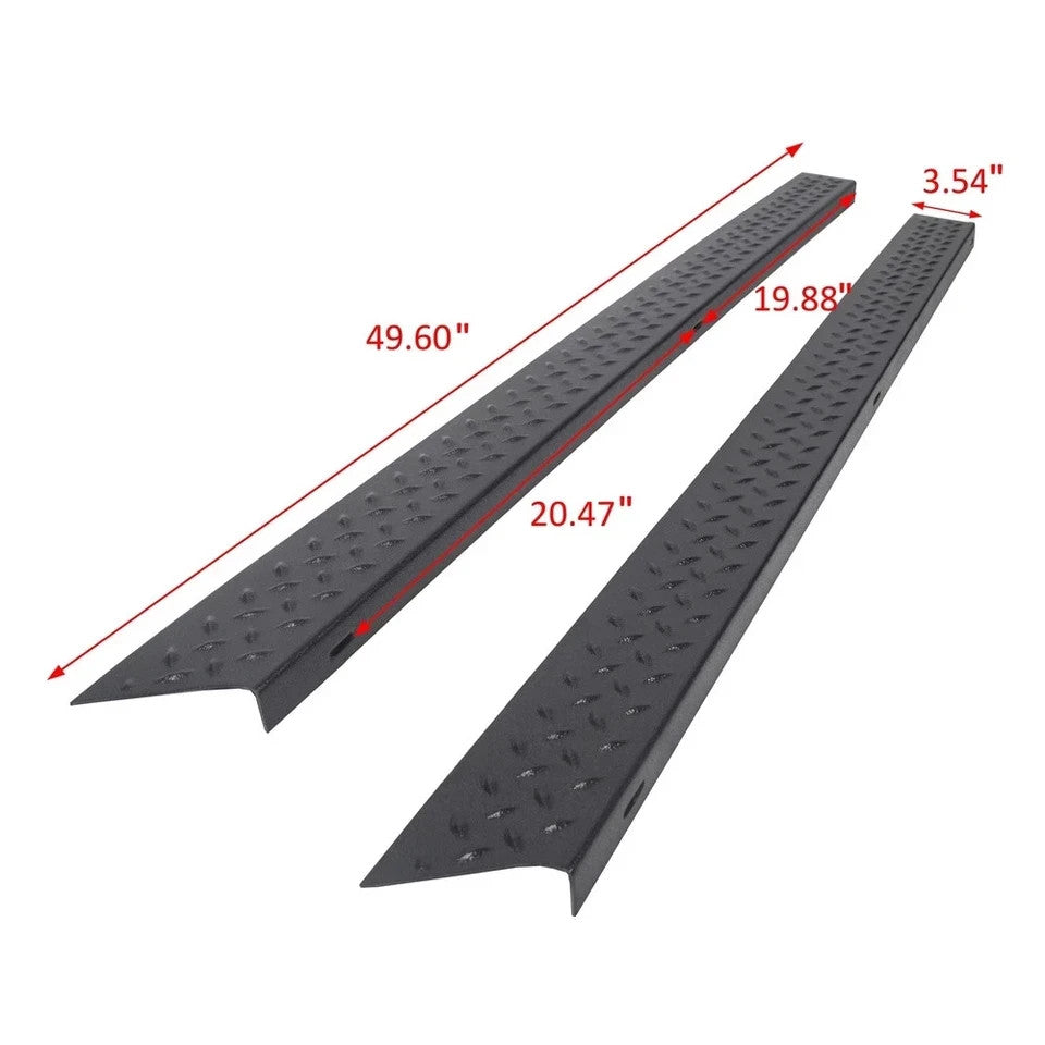 HECASA Side Body Armor Rocker Panel Kit for Jeep TJ Wrangler 1997-2006