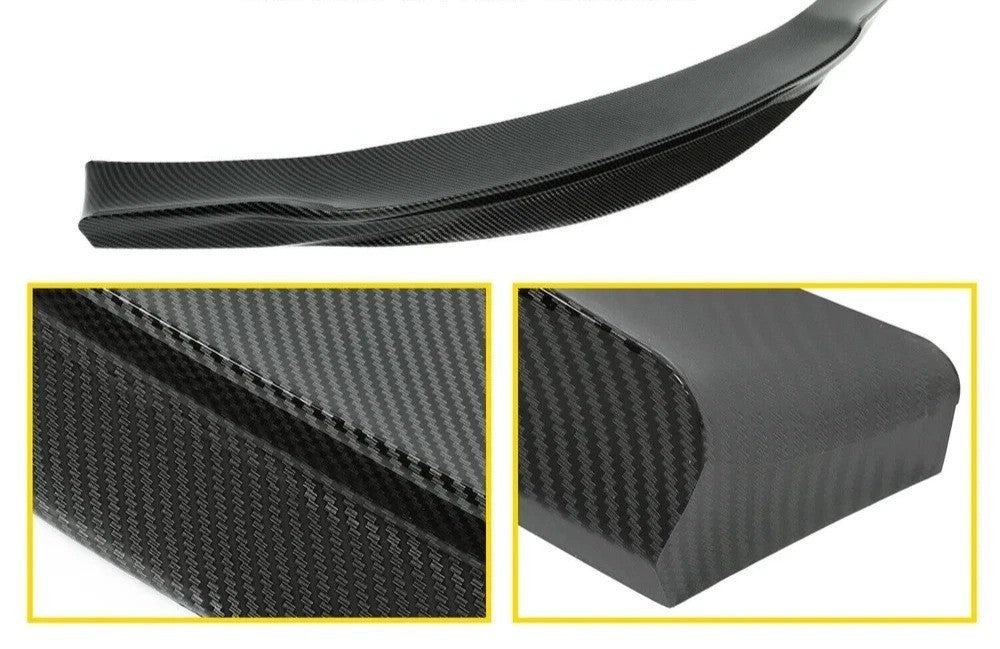 R Style For BMW F10 M5 2012-17 Carbon Fiber Style Front Bumper Chin Lip Splitter