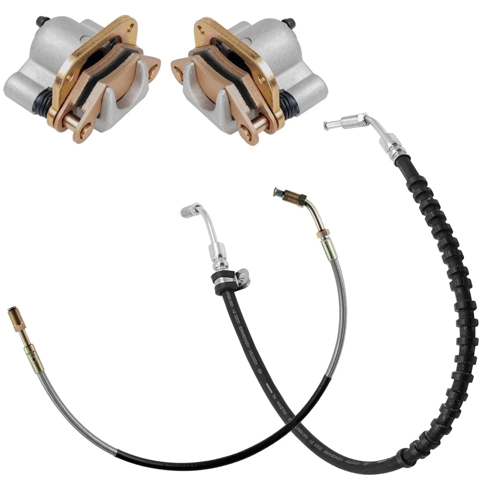 Brake Caliper w/ Pad & Line for Polaris Big Boss 250 4x6 6x6 1991-1992 Front