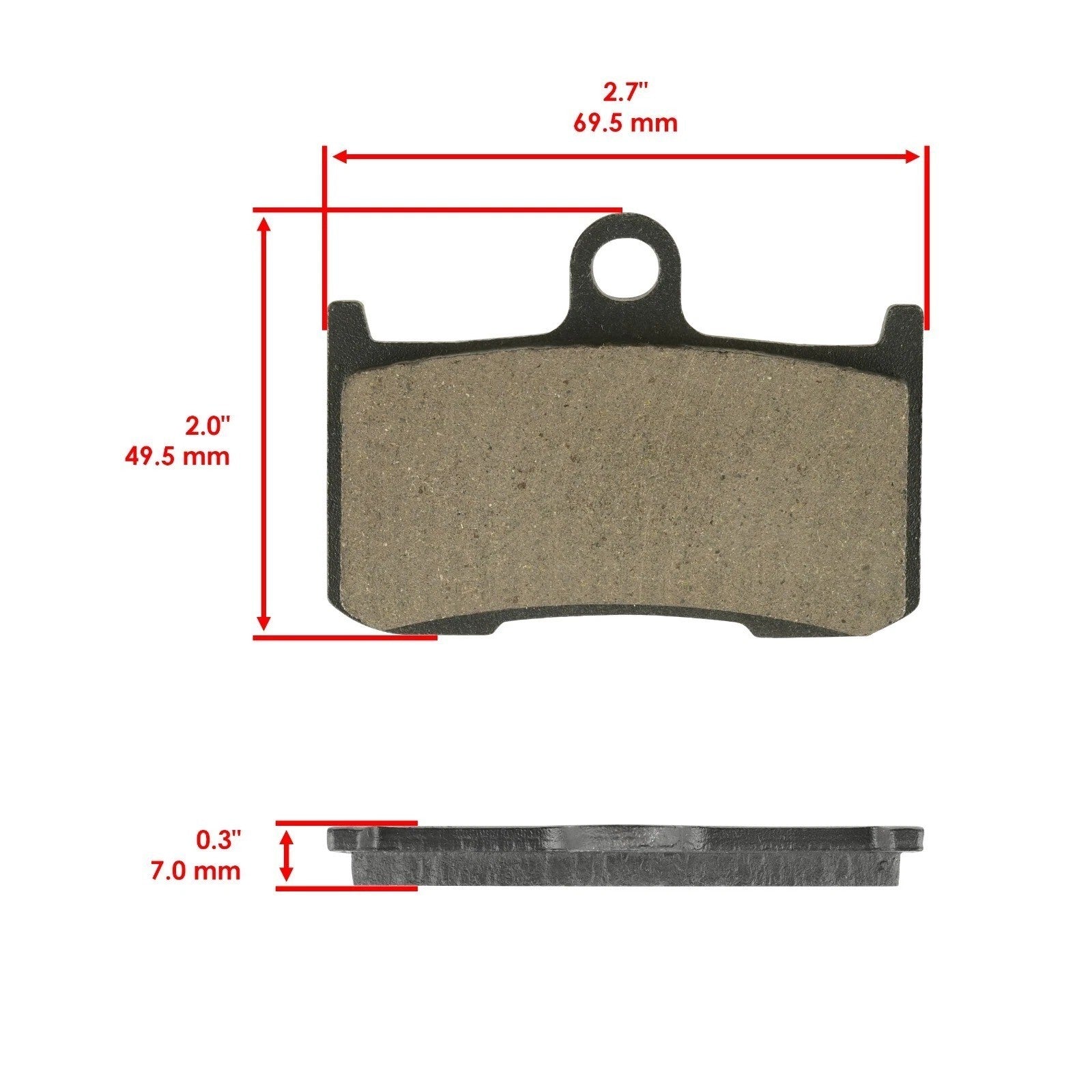 Caltric Front and Rear Brake Pads for Triumph Speed Triple / R 1050 2005-2015