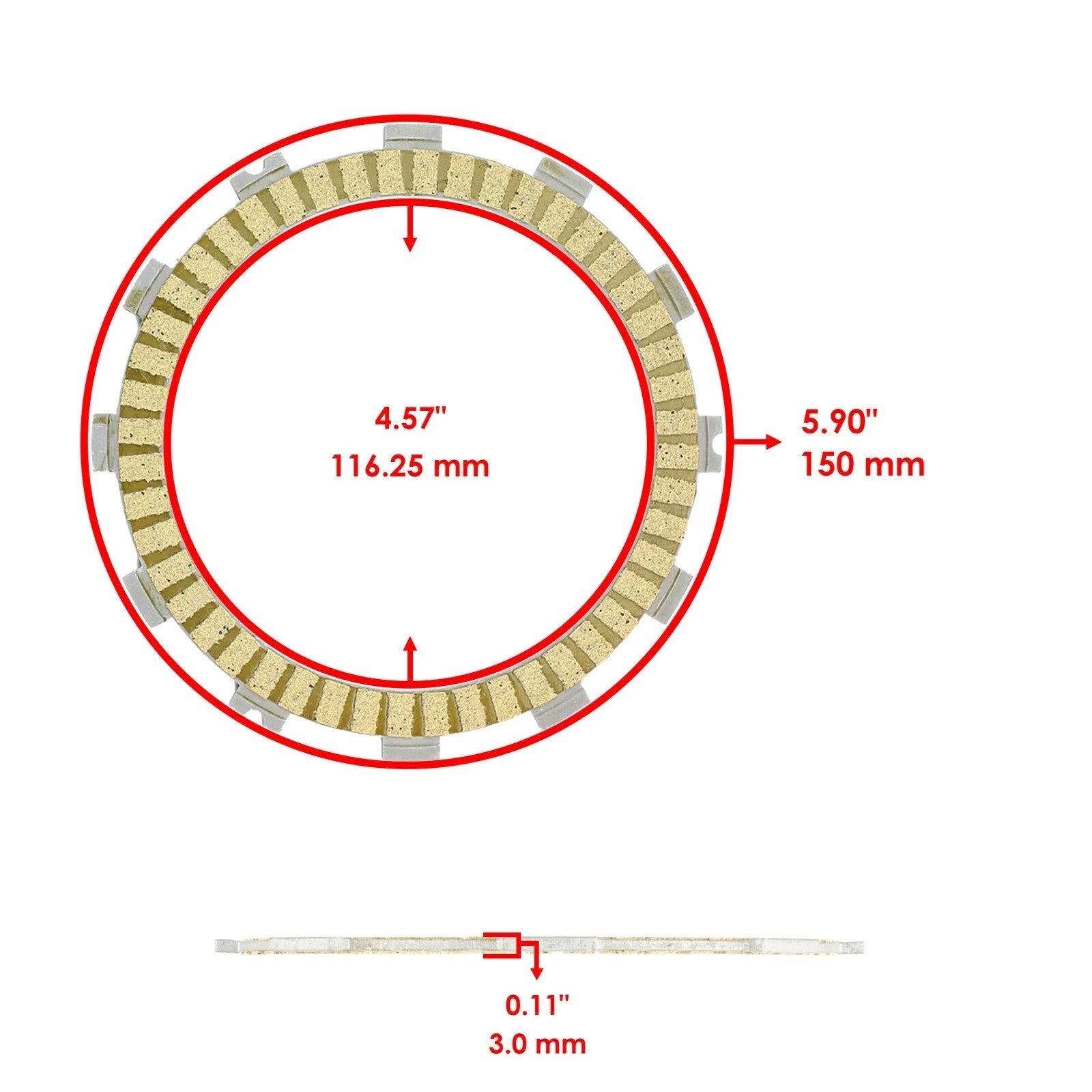 Clutch Friction Plates For Suzuki SV650 2003 2004 - 2019