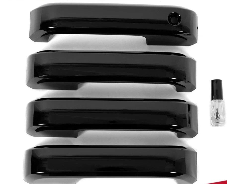For 2015-2020 Ford F150 F250 F350 Gloss Black Look 4 Door Handle Covers F-150