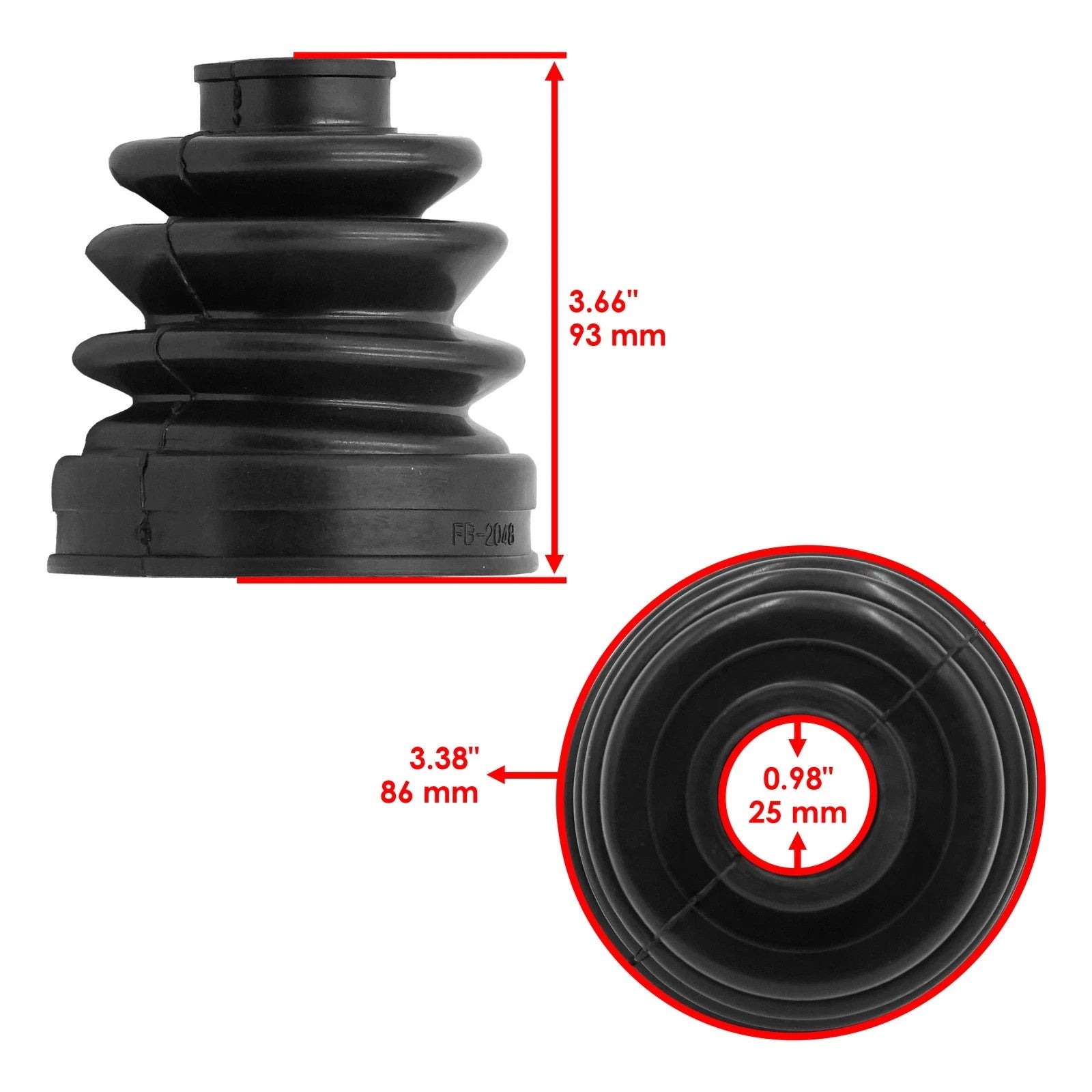 Front Drive Shaft Boot Kit CV Boot Kit for Kawasaki Prairie 300 KVF300A 1999-02