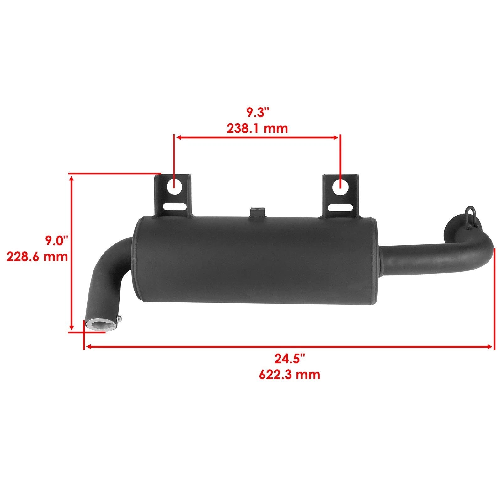 Caltric 1263595 1262446 1263311 Exhaust Muffler For Polaris Ranger 570 2015-2021