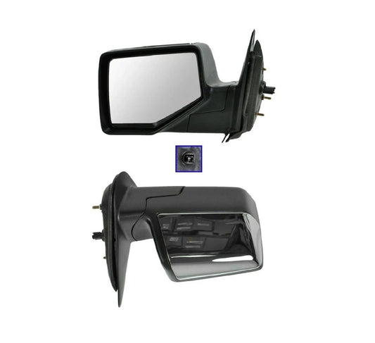 Chrome Back Folding Power Mirrors Pair Set for 06-11 Ford Ranger Pickup Truck