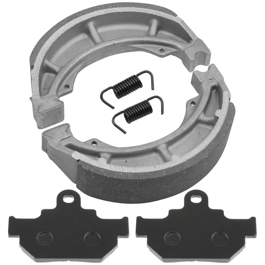 Front Brake Pads & Rear Brake Shoes for Suzuki GZ250 Marauder 250 1998-2010