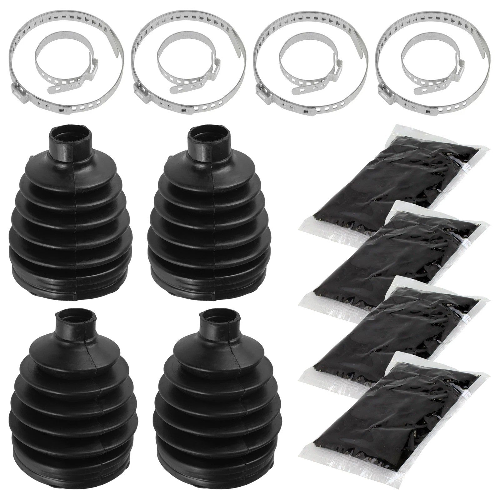 2 Rear Axle Outer Inner CV Boot Kit for Polaris Ranger XP 900 All 2013-2017