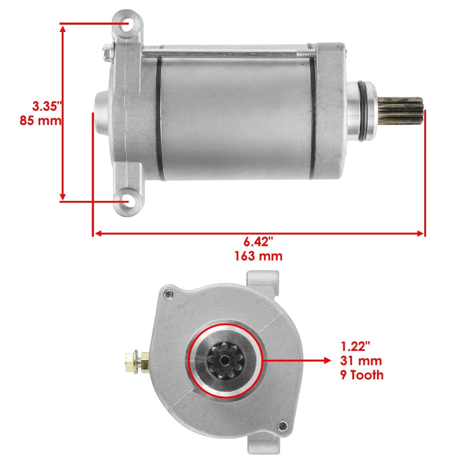 Starter & Drive for Yamaha Grizzly 600 YFM600 595cc Engine 98-01 Relay Solenoid