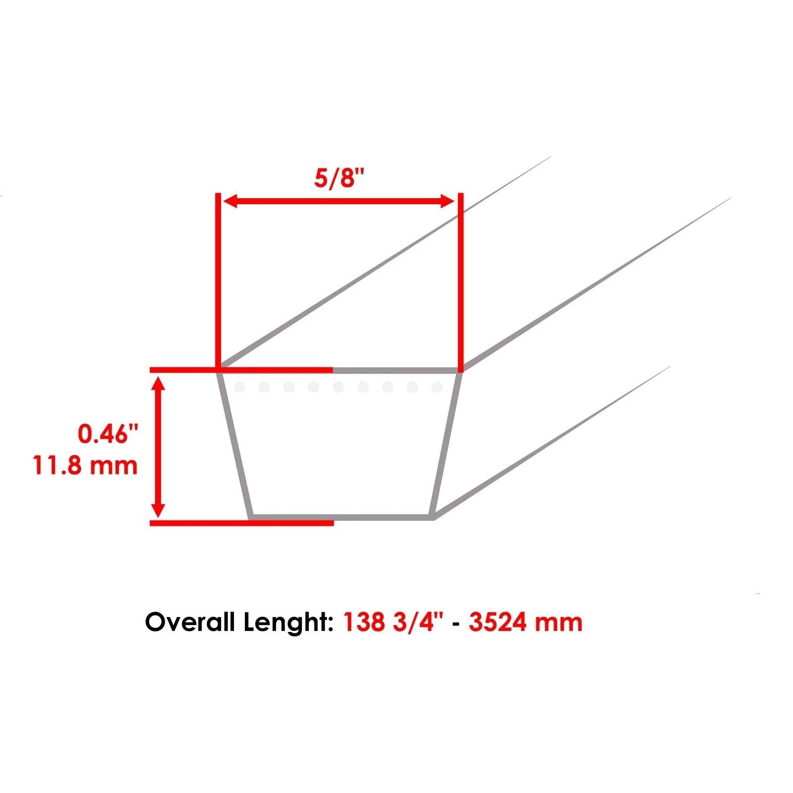 for Husqvarna YTH22K48 YTH2348 YTH23K48 YTH23V48 YTH24V48 Deck Belt