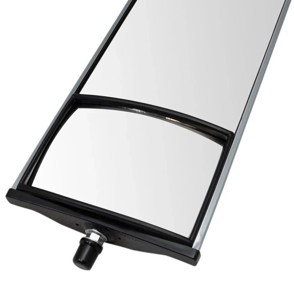 16" x 6.5" Aluminum West Coast Mirror Pair w/ Convex Glass for HD Semi Truck