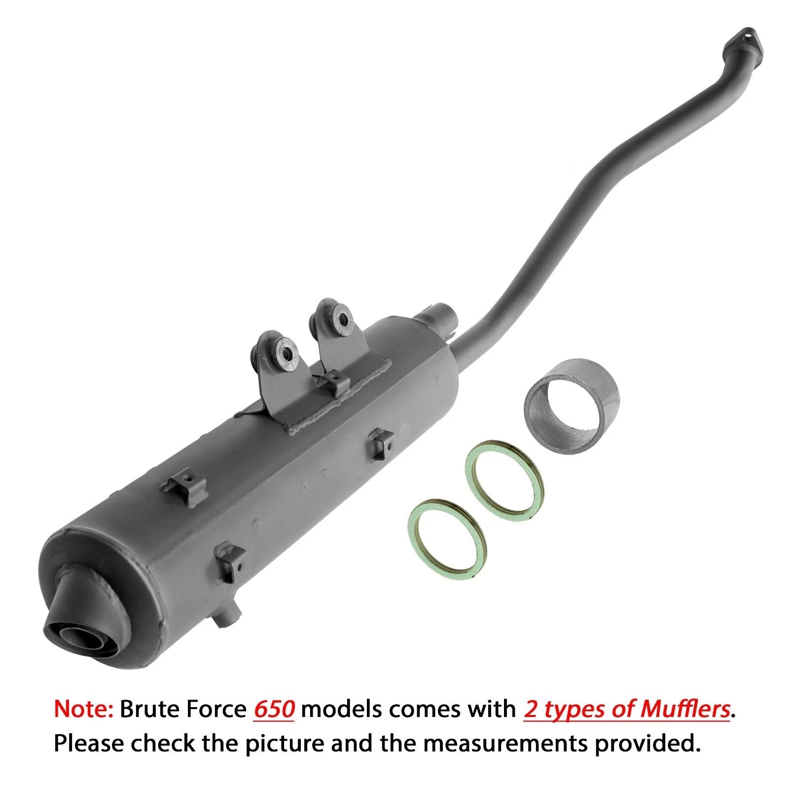 Exhaust Muffler W/Gasket for Kawasaki Prairie 700 KVF700 A B D 4X4 2004-2006