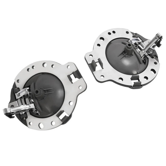 For Jeep Commander 2006-2010 Gray & Chrome Inside Inner Door Handle  2PCS