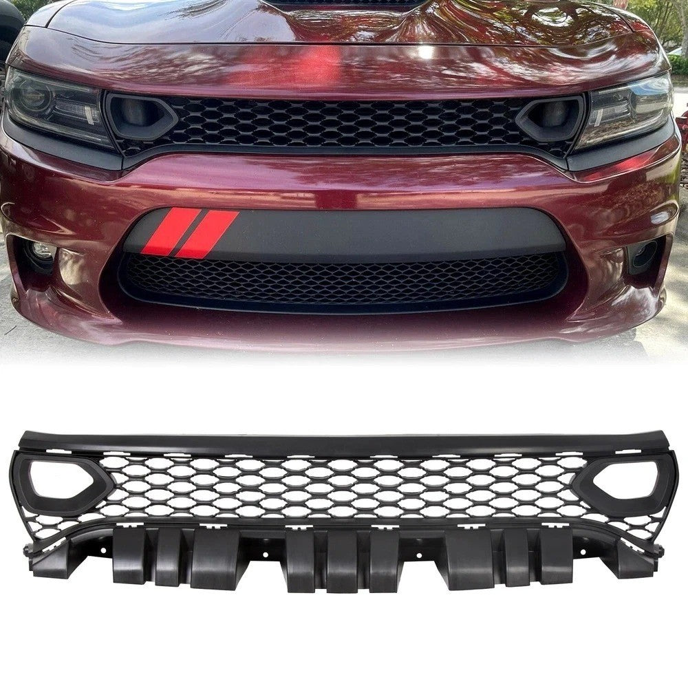 For 15-23 Dodge Charger SRT Scat Pack Daytona Upper Grille w/Bezels Dual Inlets