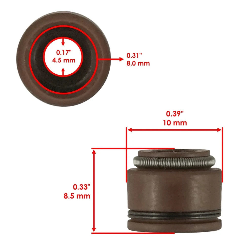 16x Valve Stem Seal for Suzuki Hayabusa GSX1300R 1999-2009 2011-2020