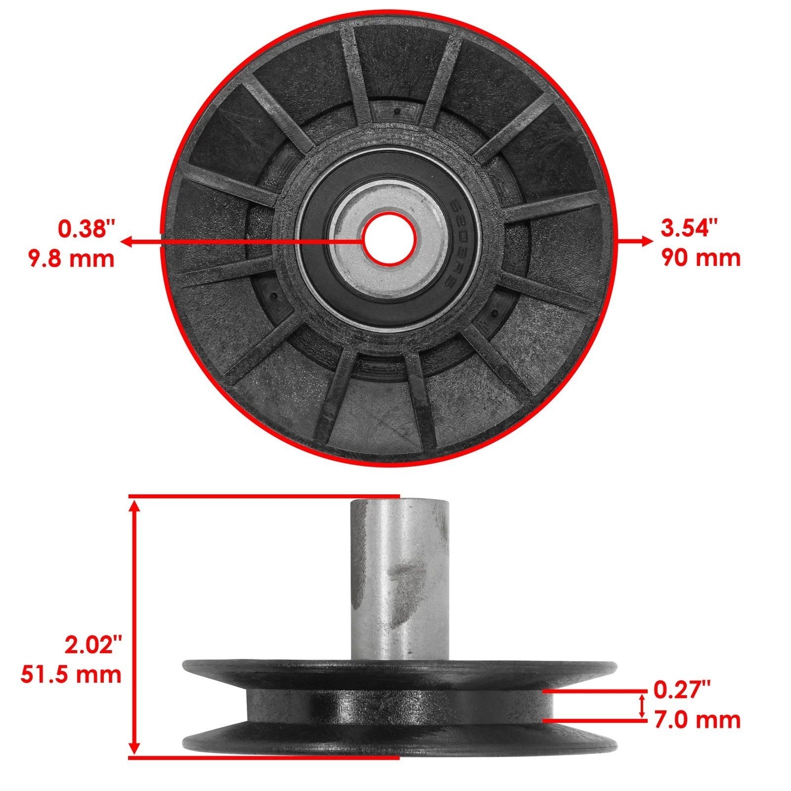 Idler Pulley For Husqvarna LTH2042 LTH126 LTH151 LTH152 LTH154 Yt42 Yt48 Xls