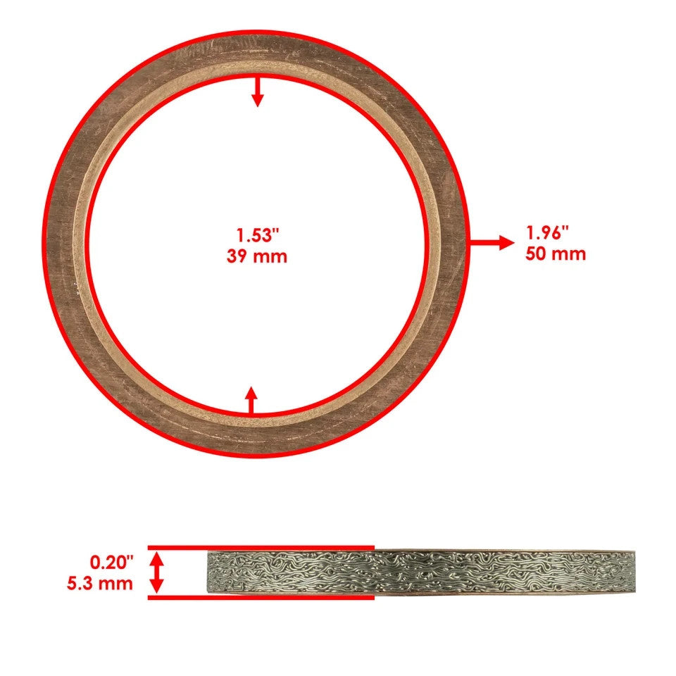 Exhaust Pipe Muffler Gaskets for Yamaha Kodiak 400 YFM400F 4X4 1993-2006