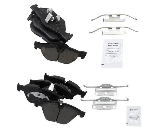 Front & Rear Premium Posi Ceramic Disc Brake Pads for 10-13 BMW 328i 13-15 X1