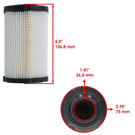 Air Filter Cleaner for John Deere X166 X166R X330 Z335E Z335M Z345M MIU14395