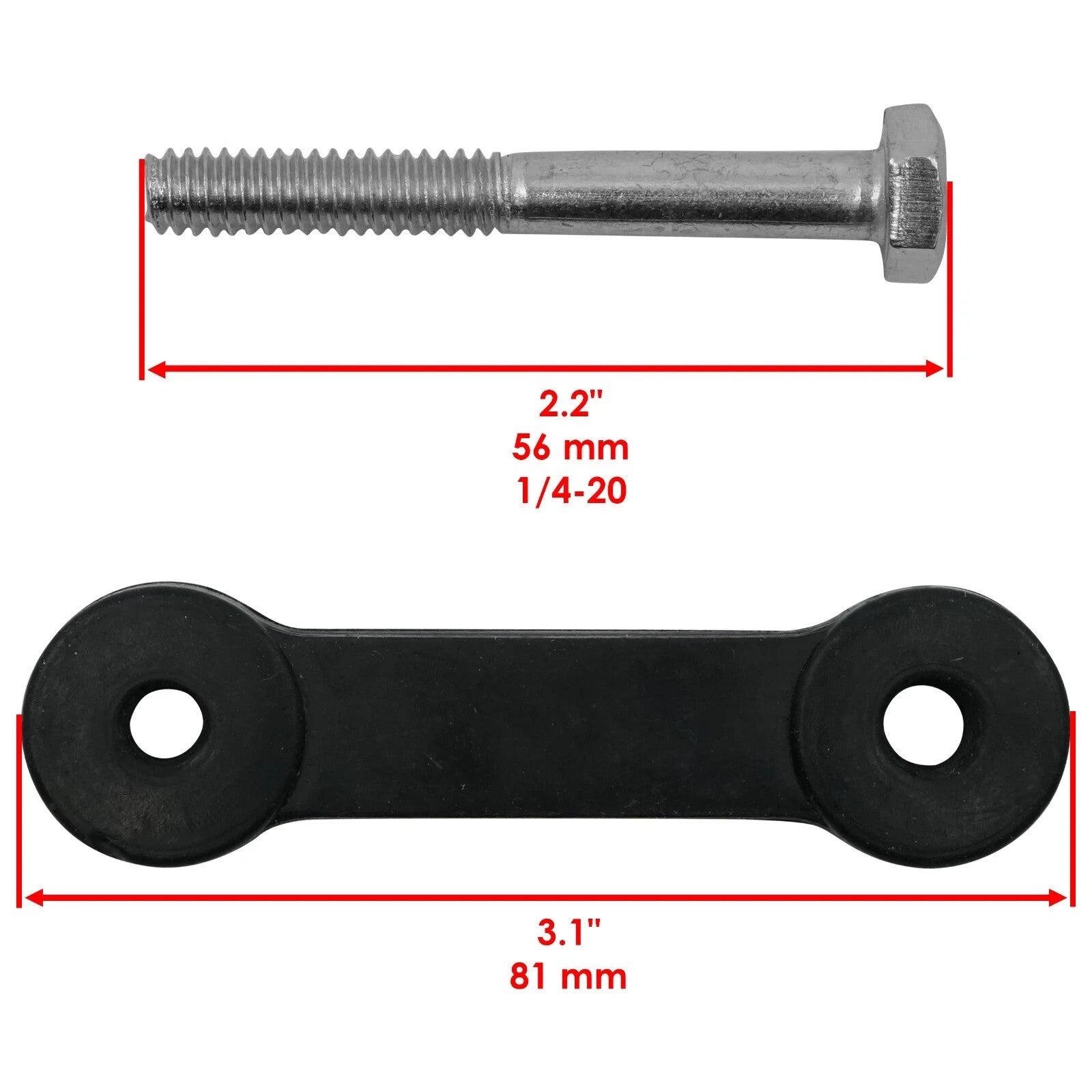Caltric Grass Chute Latch & Hook Hardware Kit for Husqvarna 597000601 160793