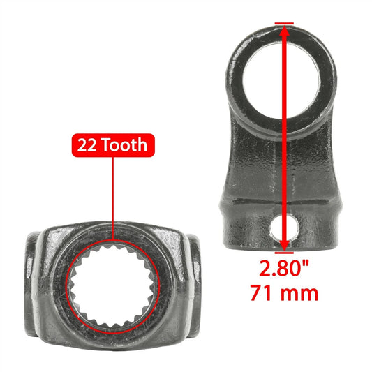 Front Drive shaft Yoke w/ U-joint for Polaris RZR XP 4 1000 2014 2015 2016-2020