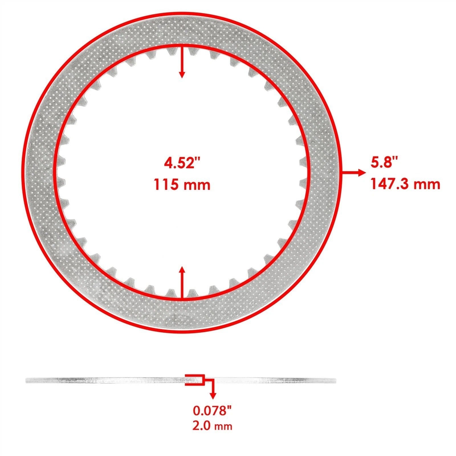 Clutch Friction Plates For Suzuki GS1000 1980-81/ GS1100 1980-83 / GS1150 84-86
