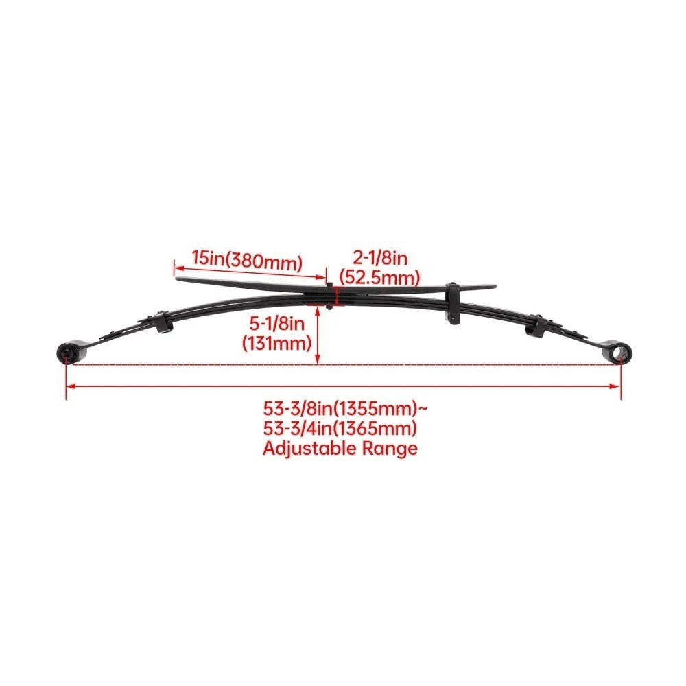 For Nissan Frontier 4WD Crew Cab 2005-2018 Black Steel Rear Leaf Spring