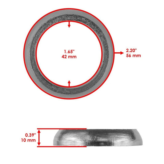 Caltric 5243518 5256385 Exhaust Gasket Donut Seal for Polaris Ranger Sportsman