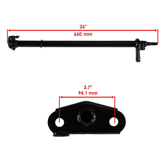 Caltric Steering Shaft for Honda TRX250EX Sportrax 2001-2005 / 53310-HN6-000