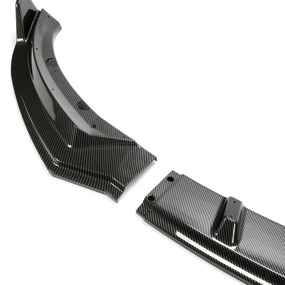 For Tesla Model 3 17-23 Front Bumper Lip Kit Chin Spoiler Carbon Fiber Style