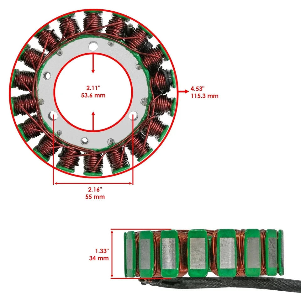 Stator for Honda RVT1000R RVT-1000R RC51 2000 2001 2002 2003 2004 - 2006 Magneto