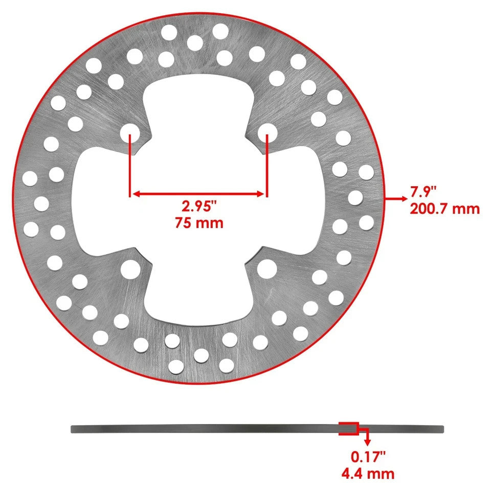 2 Front Brake Disc Rotor Pad for Kawasaki Prairie 650 KVF650A KVF650B 2002-2003