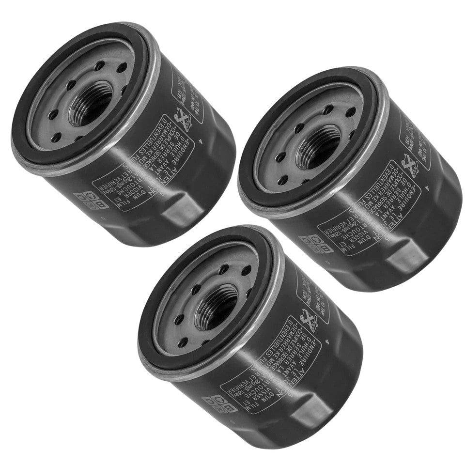 3 Pack Oil Filter for Yamaha YFM660 Grizzly YXR660 Rhino YFM450 Kodiak YYFM450Fx