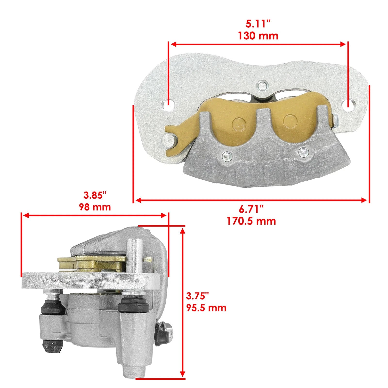 Front & Rear Brake Calipers For Can Am Defender MAX HD7 HD9 2022-23 HD8 2018-21