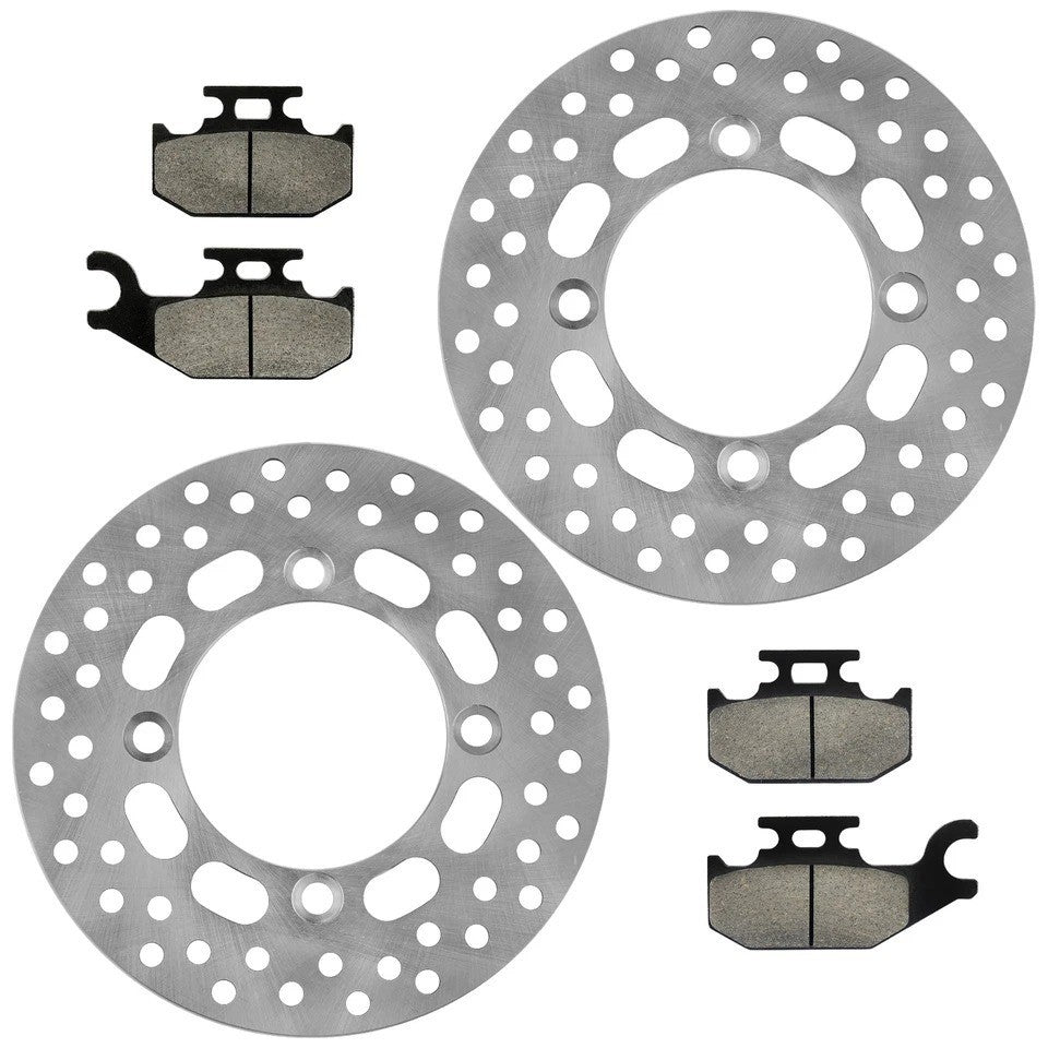 Front Left Right Brake Disc w/Pad for Suzuki LT-A500X LTA500X Kingquad 500 09-23