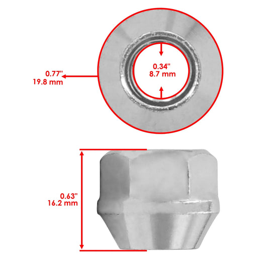 Front & Rear Wheel Lug Nut For Suzuki QuadSport Z400 LTZ400 2x4 2003-2014