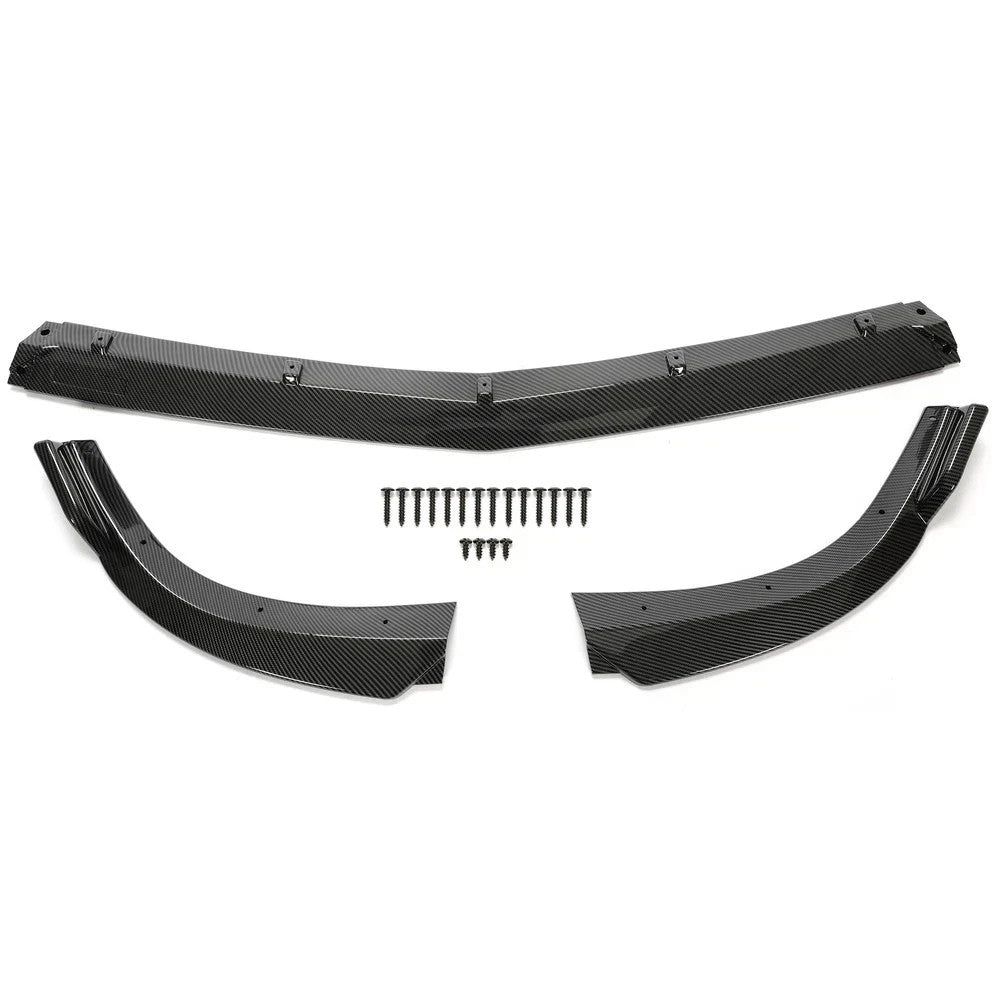 Carbon Fiber Color Front Bumper Lip Splitter Spoiler For Benz W204 Sport 2012-14