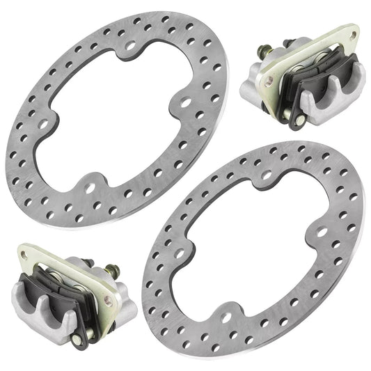 Front Left Right Brake Caliper w/ Disc for Polaris RZR S 800 / RZR 800 2010-2014