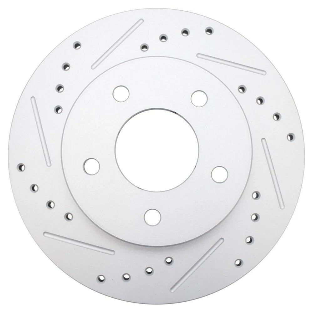 Performance Brake Rotor Drilled & Slotted Rear G-Coated Pair for GM