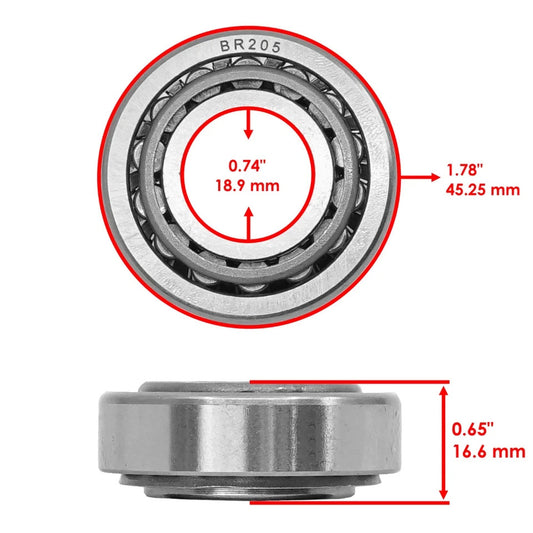 Caltric 43583 43584 482621 482622 9278 Wheel Axle & Bearing Kit For Scag