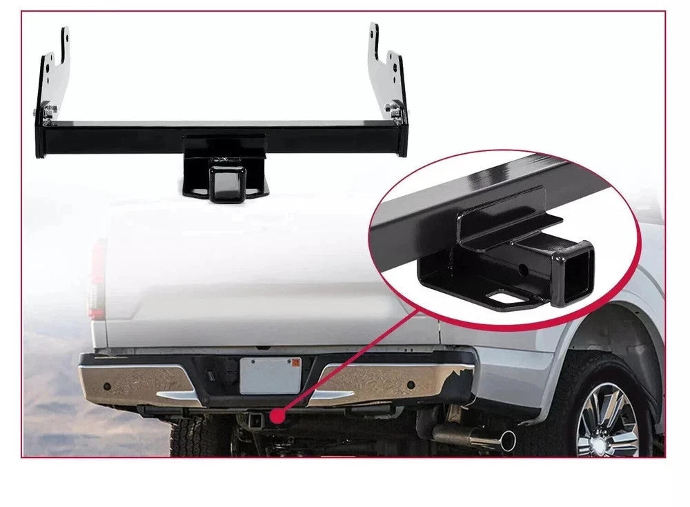 HECASA Class 4 Trailer Hitch Receiver Bumper Tow Heavy Duty For 15-25 Ford F150