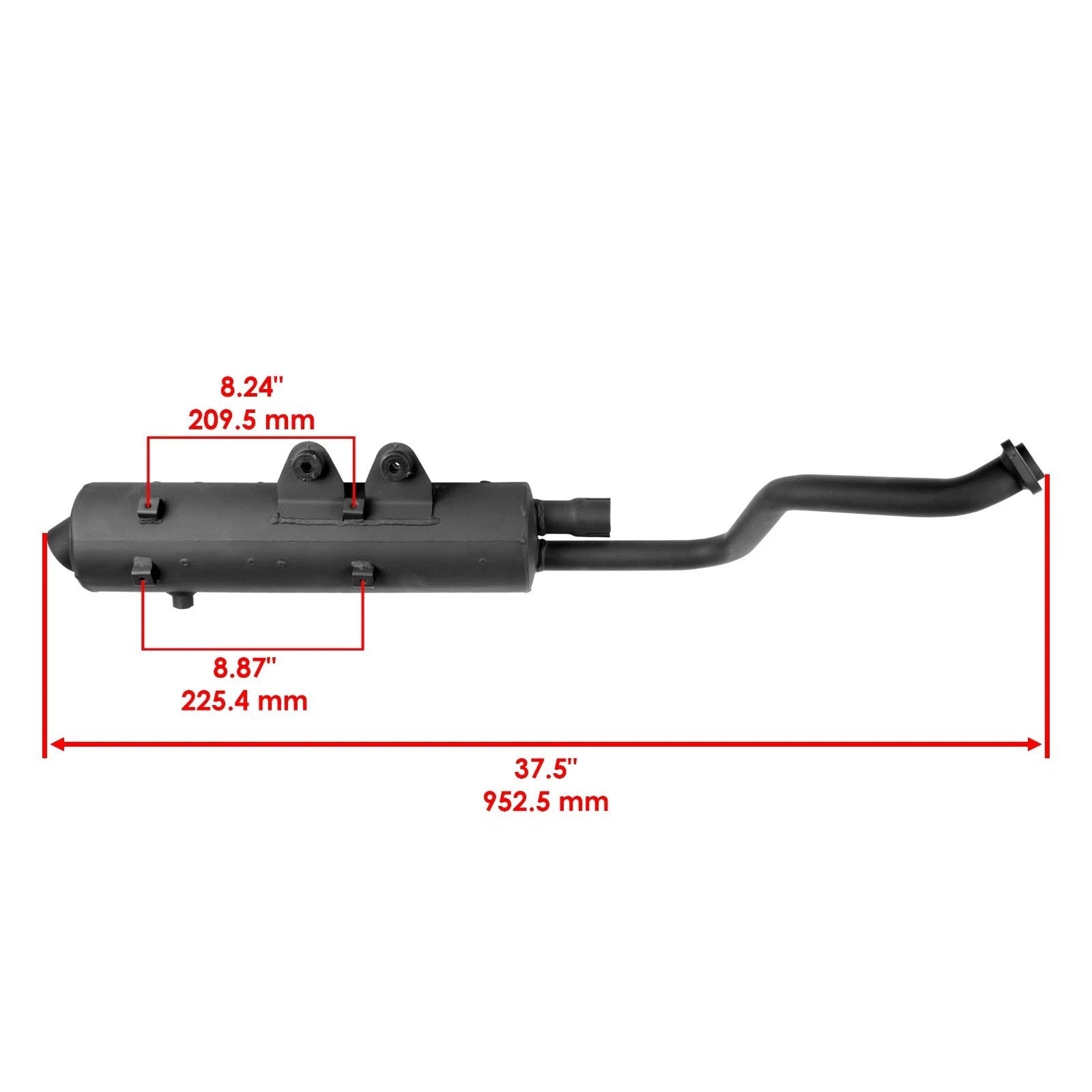 Exhaust Muffler W/Gasket for Kawasaki Prairie 700 KVF700 A B D 4X4 2004-2006